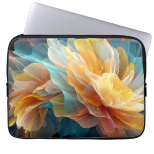 Funda Para Portátil Florecimiento Radiante de Pétalos Etéreos en la Lu