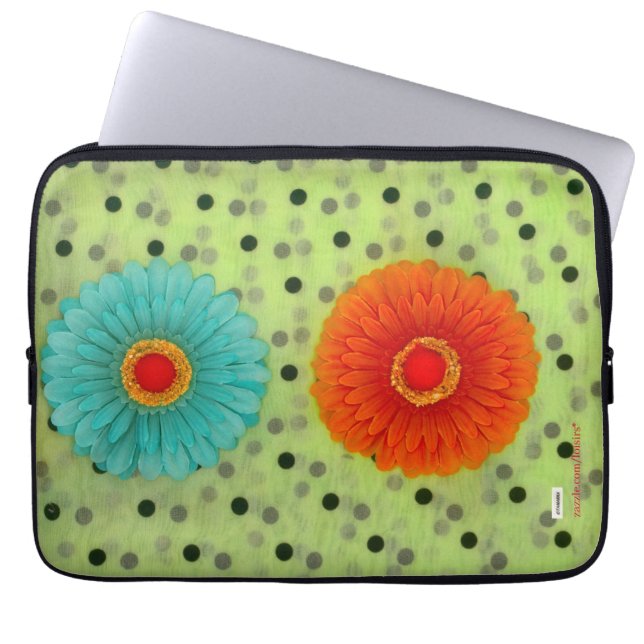 Funda Para Portátil Flores (Frente)