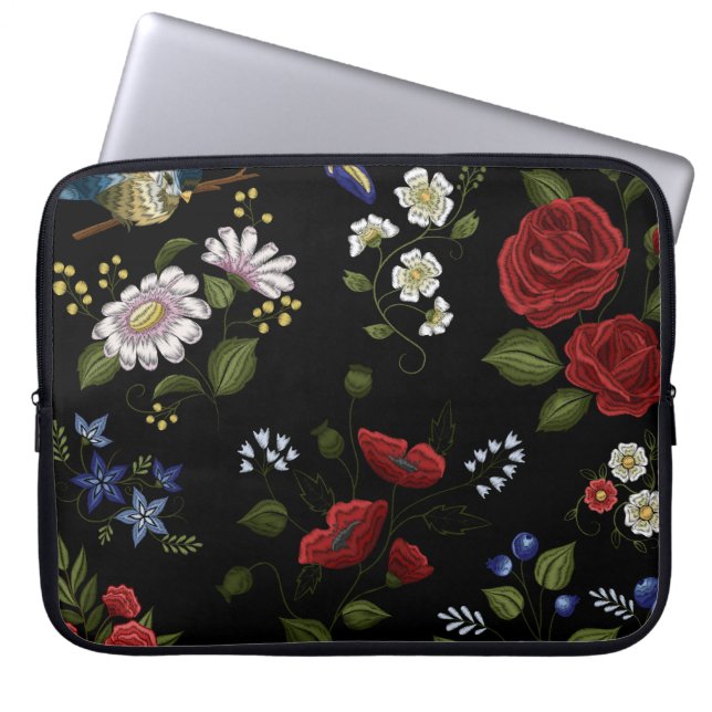Funda Para Portátil Flores (Frente)