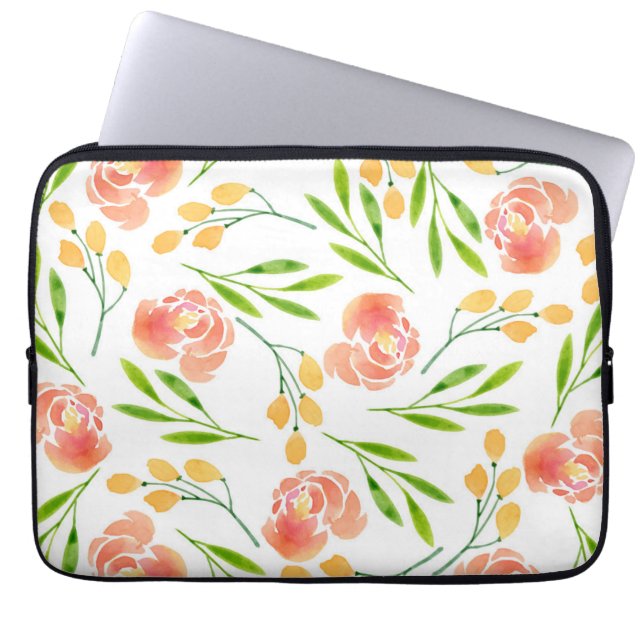 Funda Para Portátil Flores (Frente)