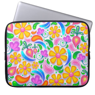 Funda Para Portátil Flores