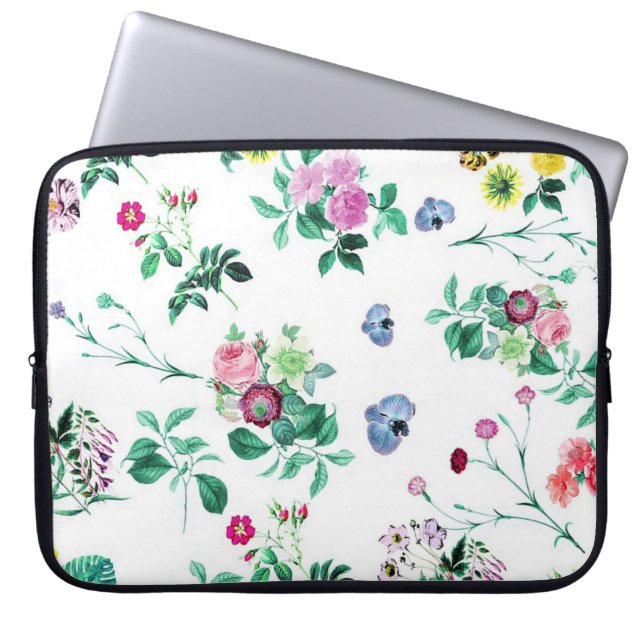 Funda Para Portátil Flores (Frente)