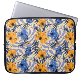 Funda Para Portátil Flores abstractas patrón sin soldadura