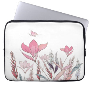 Funda Para Portátil Flores acuáticas