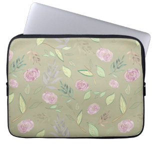 Funda Para Portátil Flores acuáticas festivas 5