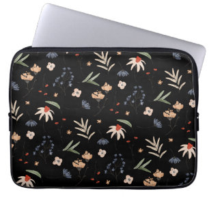 Funda Para Portátil Flores acuáticas simples 1