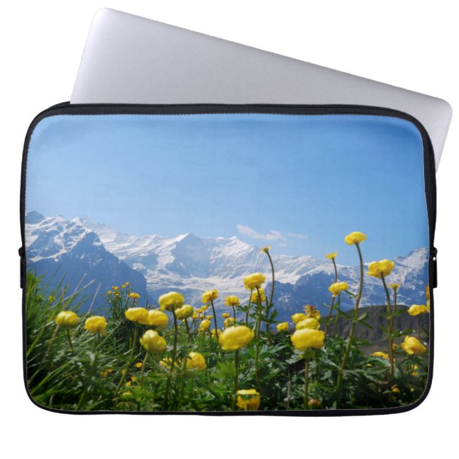 Funda Para Portátil Flores | Alpes suizos Eiger Monch (Frente)
