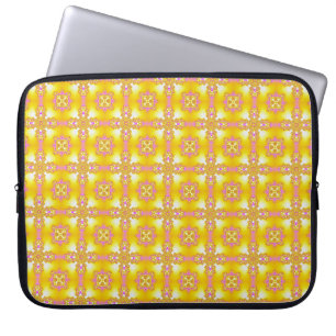 Funda Para Portátil Flores artdeco en estilo retro