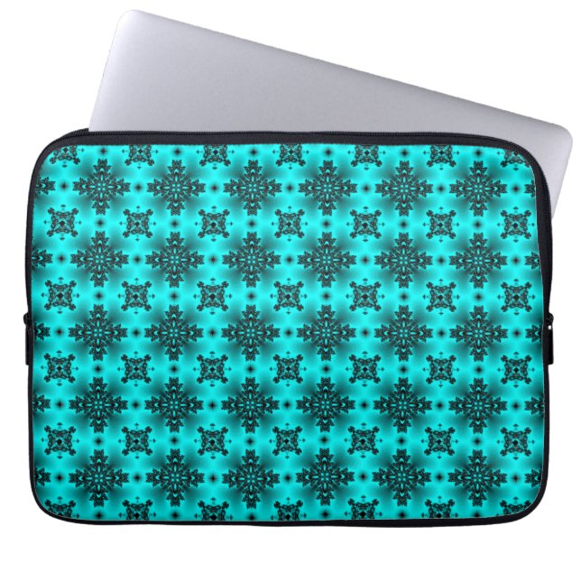 Funda Para Portátil Flores artdeco en estilo retro (Frente)