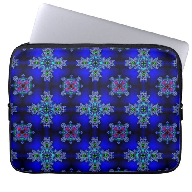 Funda Para Portátil Flores artdeco en estilo retro (Frente)