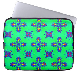 Funda Para Portátil Flores artdeco en estilo retro