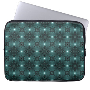 Funda Para Portátil Flores artdeco en estilo retro