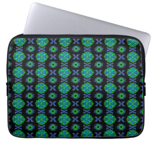 Funda Para Portátil Flores artdeco en estilo retro