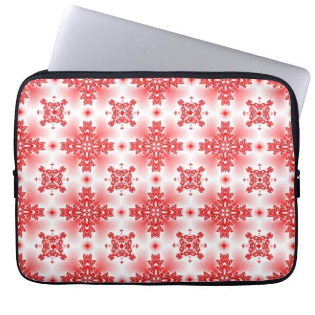 Funda Para Portátil Flores artdeco en estilo retro (Frente)