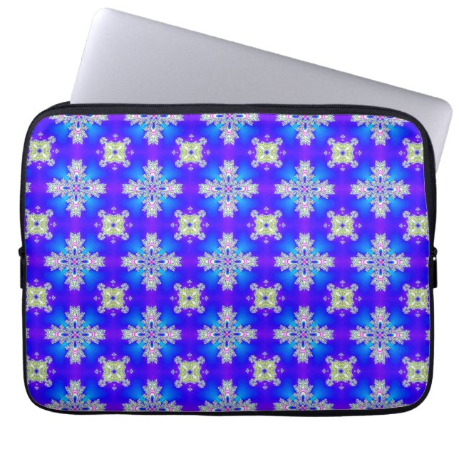 Funda Para Portátil Flores artdeco en estilo retro (Frente)