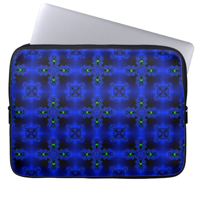 Funda Para Portátil Flores artdeco en estilo retro (Frente)