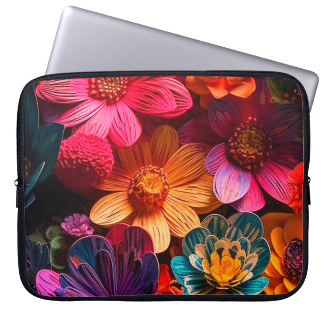 Funda Para Portátil Flores Artsy (Frente)