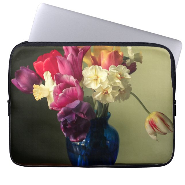 Funda Para Portátil Flores | Bouquet de flores de primavera (Frente)