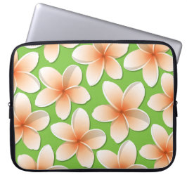Funda Para Portátil Flores brillantes de Frangipani/ Plumeria