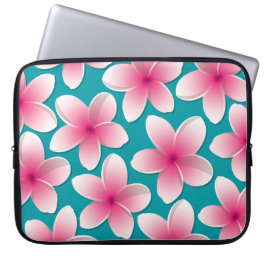 Funda Para Portátil Flores brillantes de Frangipani/ Plumeria