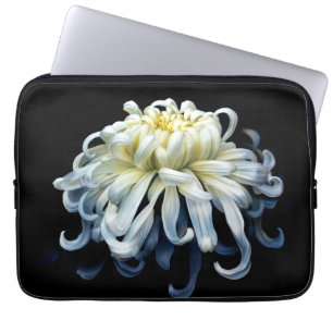 Funda Para Portátil Flores Crisantemo blanco
