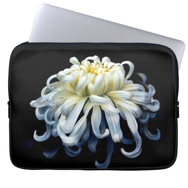 Funda Para Portátil Flores | Crisantemo blanco (Frente)