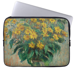 Funda Para Portátil Flores de alcachofa de Jerusalén - Claude Monet