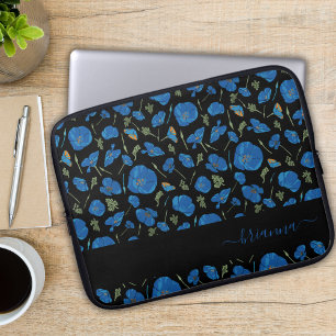 Funda Para Portátil Flores de amapola californianas en La Azul