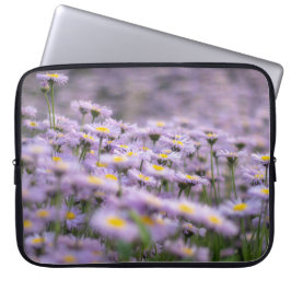 Funda Para Portátil Flores de Aster Púrpura
