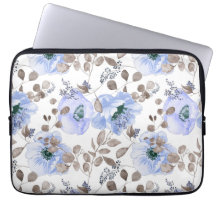 Flores de color azul de moda