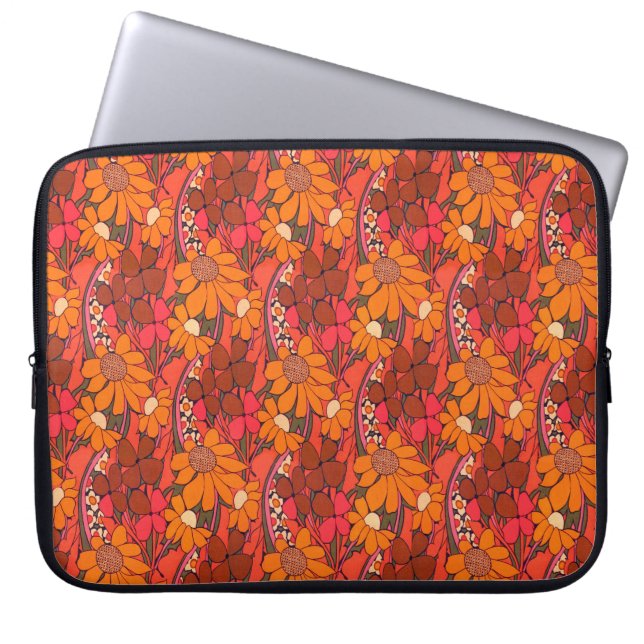 Funda Para Portátil Flores de Falln Groovy (Frente)