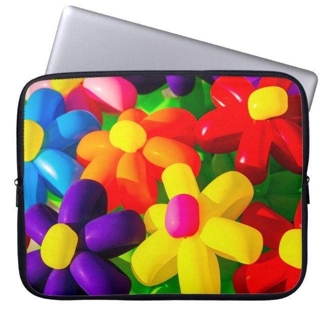 Funda Para Portátil Flores de Globo de Juguete (Frente)