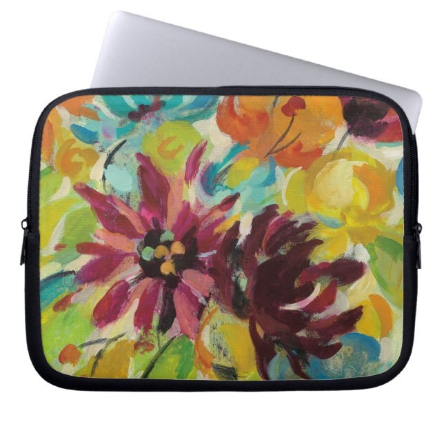 Funda Para Portátil Flores de la alegría del otoño (Frente)