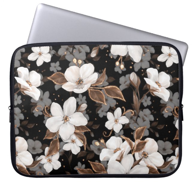 Funda Para Portátil Flores de manzana (Frente)