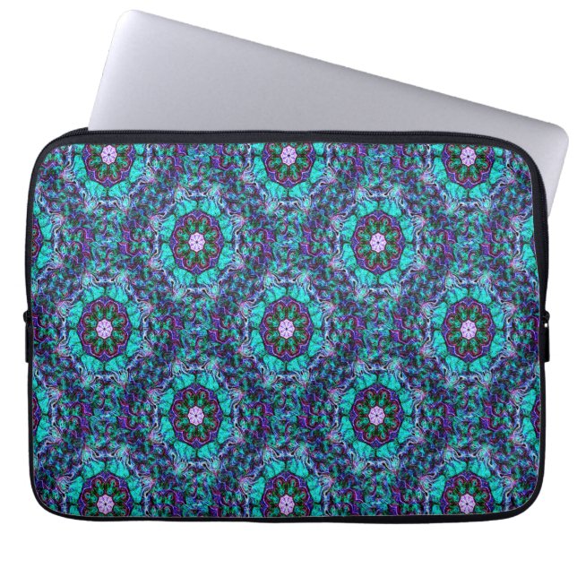 Funda Para Portátil Flores de mar flotantes...... (Frente)