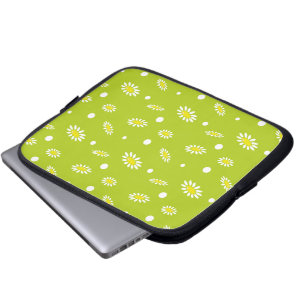 Funda Para Portátil Flores de margarita de estrellas de pradera