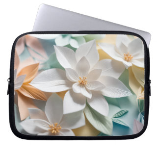 Funda Para Portátil Flores de origami