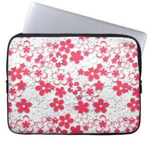 Funda Para Portátil Flores de papel