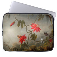 Flores de pasión con cabeza de Hummingbirds