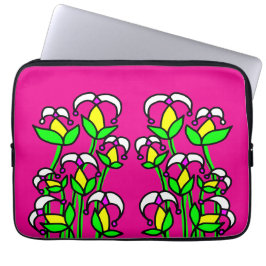 Funda Para Portátil Flores de primavera caprichosas 41