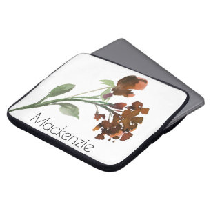 Funda Para Portátil Flores de Rústico Salvaje Naranja quemado Person