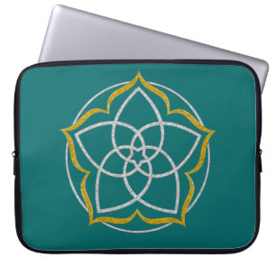 FUNDA PARA PORTÁTIL FLORES DE VENUS / ORO DE AVERÍA DE AVANZA DE AVANZ