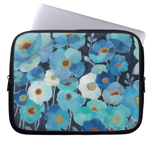 Funda Para Portátil Flores del añil (Frente)