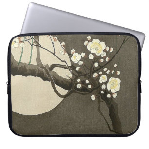 Funda Para Portátil Flores del ciruelo en la noche por el vintage de