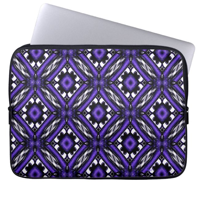 Funda Para Portátil Flores geométricas...... (Frente)