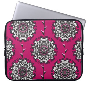 Funda Para Portátil Flores Gráficas Florales Pink Seamless
