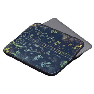 Funda Para Portátil Flores Guitar Arte Portátil Sleeve