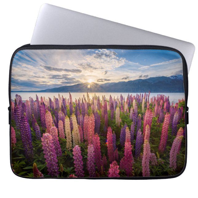 Funda Para Portátil Flores | Lupines New Zealand (Frente)