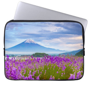 Funda Para Portátil Flores   Monte Fugi Japón