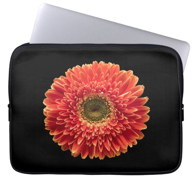 Funda Para Portátil Flores | Naranja Gerbera Daisy (Frente)